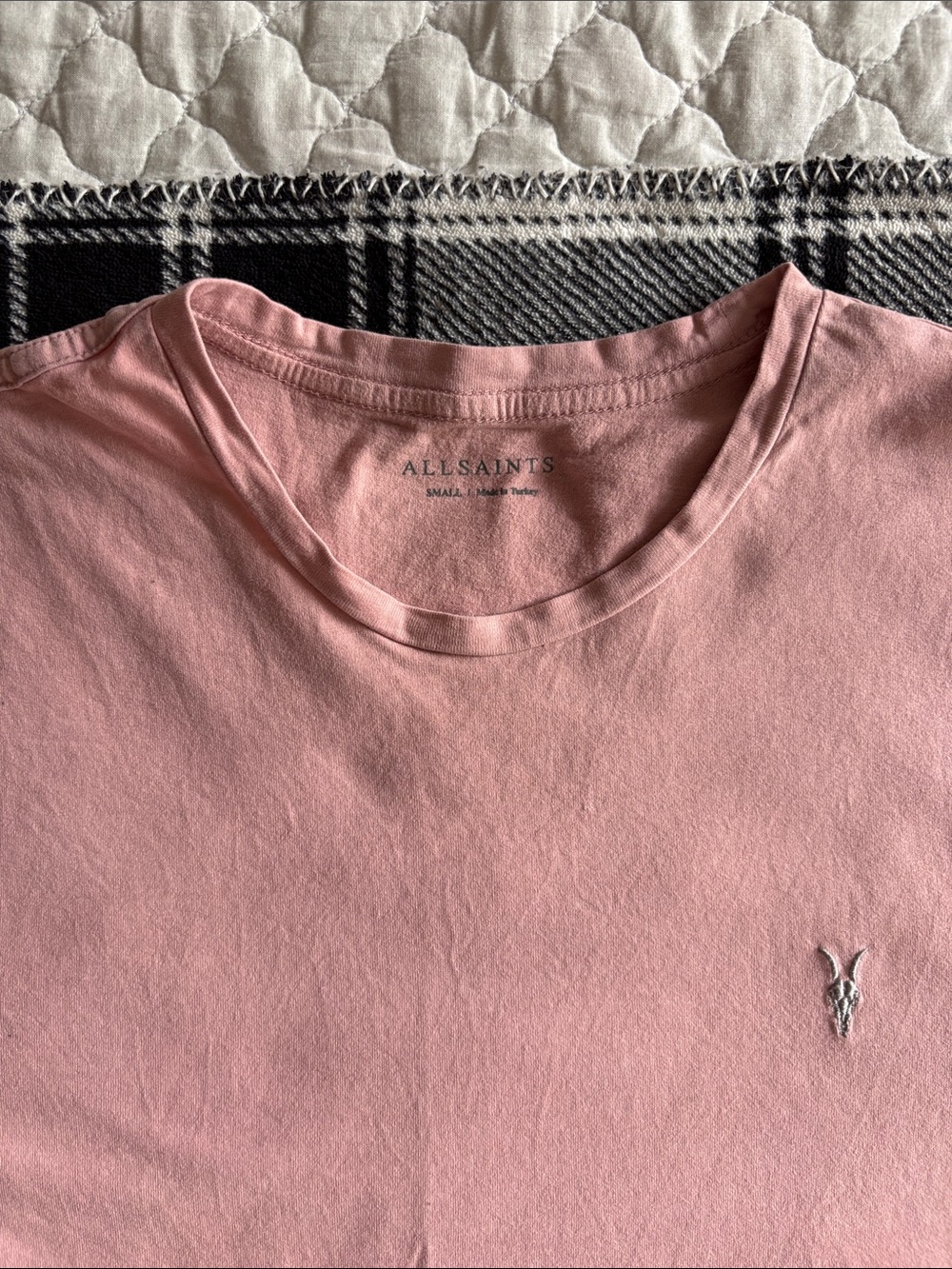 All Saints Cotton Crewneck T-Shirt - Picture 3 of 5